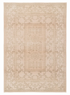 Valetta Beige Medallion Washable Rugmodern color block patchwork rug
