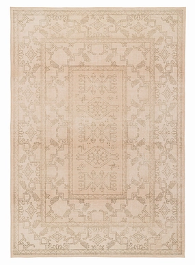 Valetta Beige Medallion Washable Rugmodern color block patchwork rug