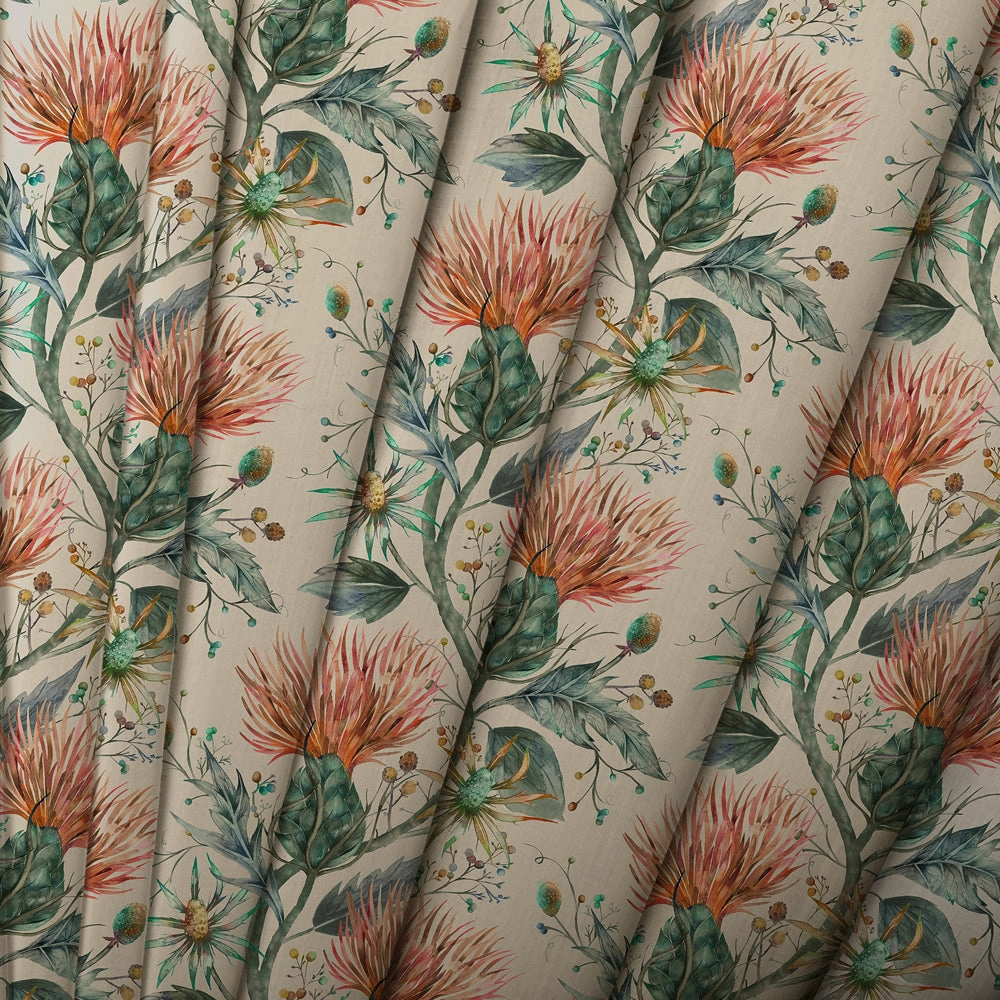 Varys Printed Cotton Made to Measure Roman Blinds Sapphire