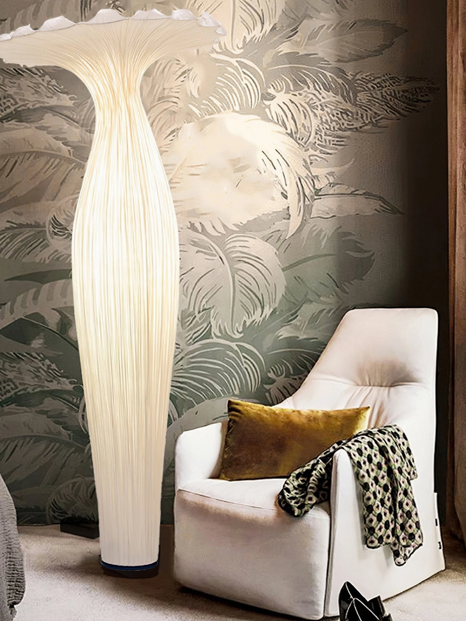 Vase Fabric Floor Lamp
