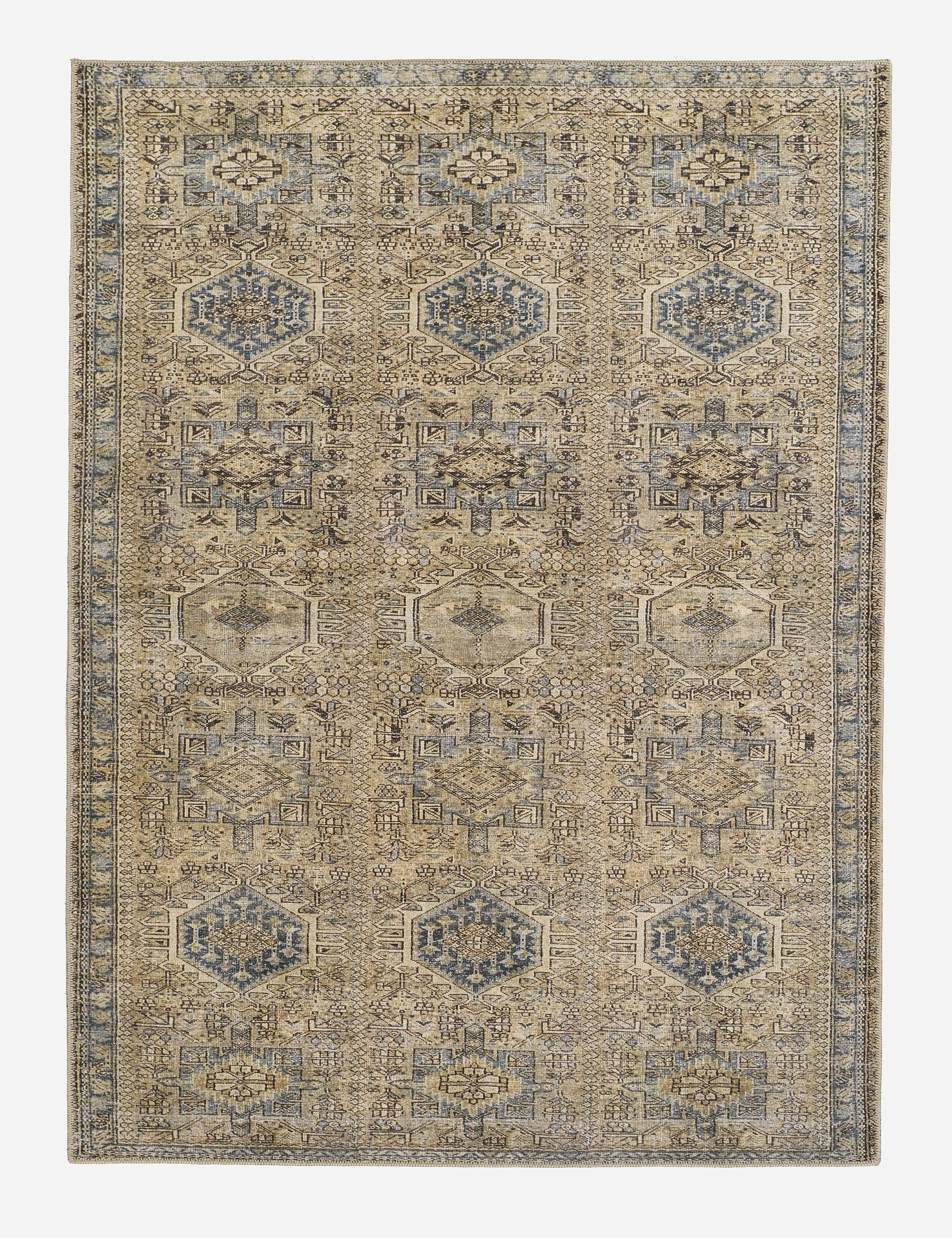 Vashti Rugmodern color block patchwork rug