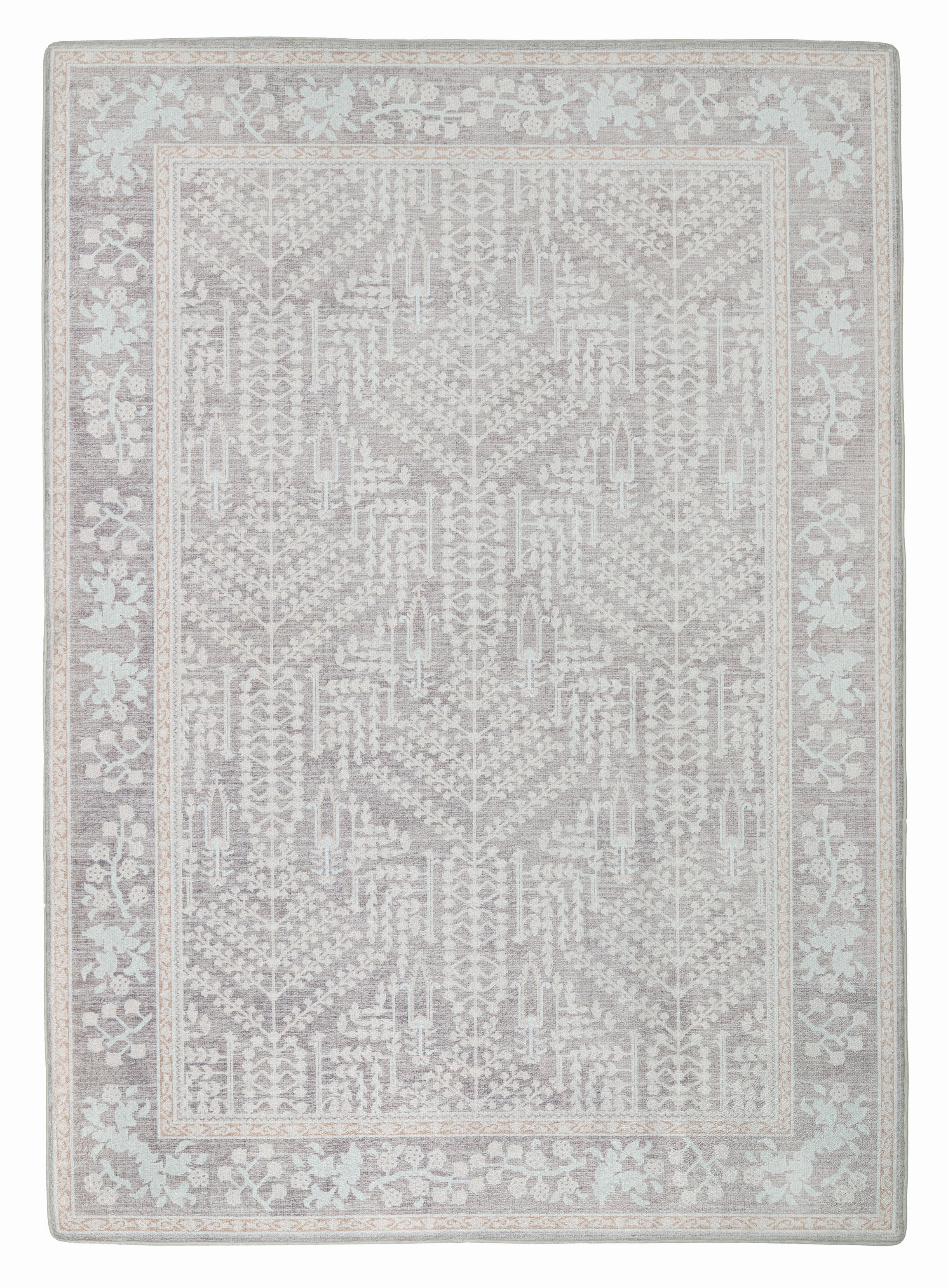 Vela Brown Grey Plush Rollie Pollie Playmatmodern color block patchwork rug