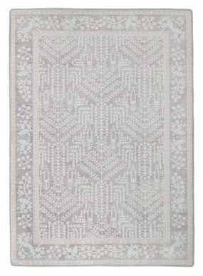 Vela Brown Grey Plush Rollie Pollie Playmatmodern color block patchwork rug