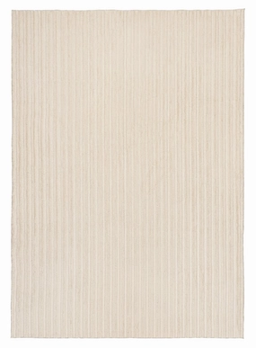 Veluz Cream Striped Washable Faux Fur Rugmodern color block patchwork rug