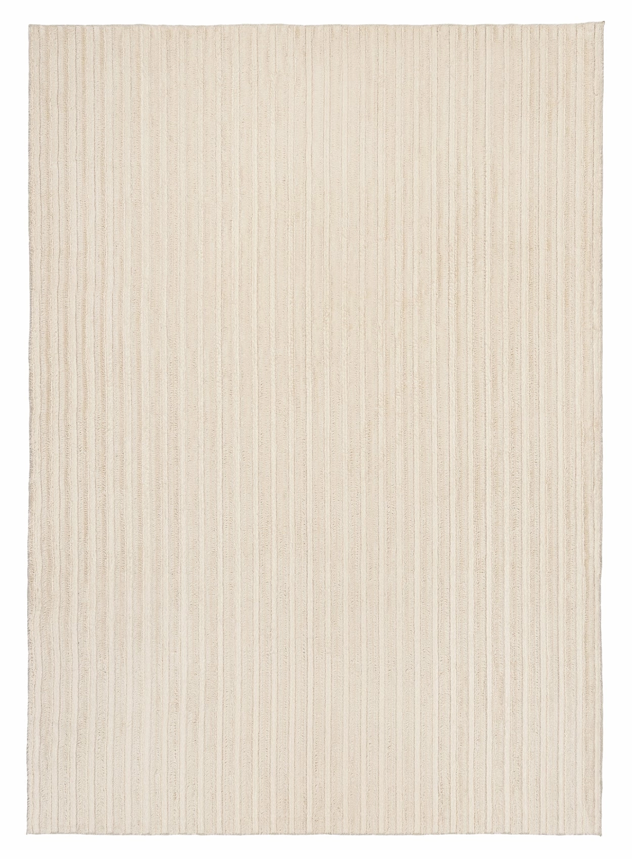 Veluz Cream Striped Washable Faux Fur Rugmodern color block patchwork rug