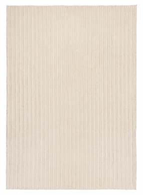 Veluz Cream Striped Washable Faux Fur Rugmodern color block patchwork rug