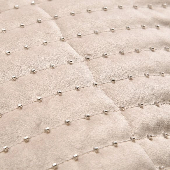 Velvet Bead Cushion Cover 450 X 450 Beige