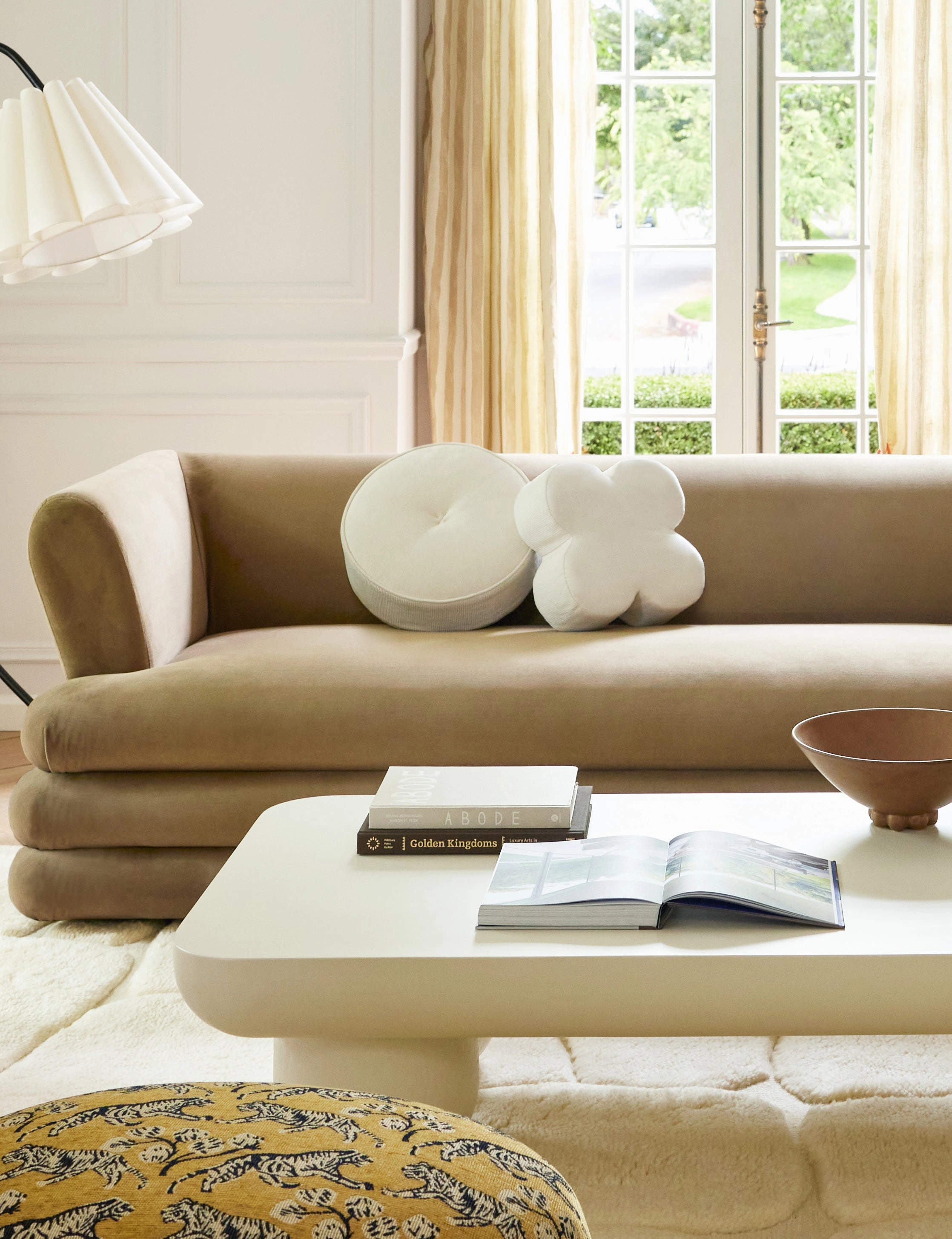 Velvet Disc Pillow by Sarah Sherman Samuel