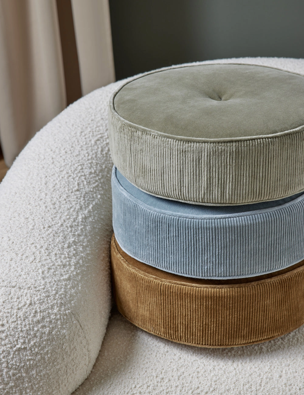 Velvet Disc Pillow by Sarah Sherman Samuel