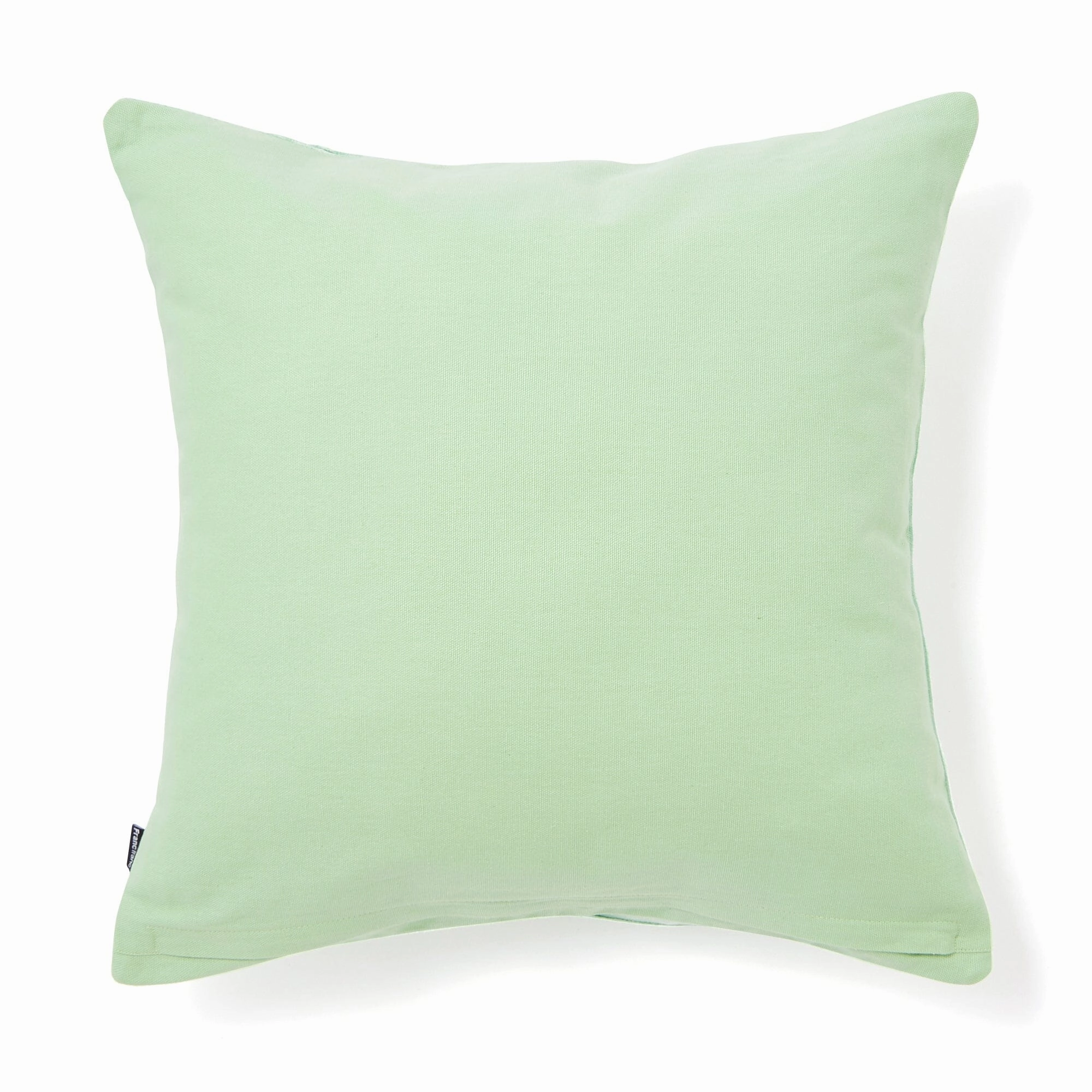 Velvet Frame Cushion Cover 450 X 450 Light Green