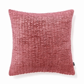 Velvet Gather Cushion Cover 450 X 450 Dark Pinkbedding sets ,throw blankets 
