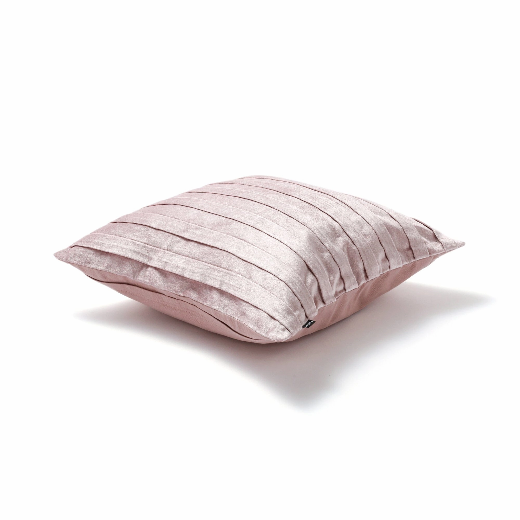 Velvet Pleats Cushion Cover 450 X 450 Pink