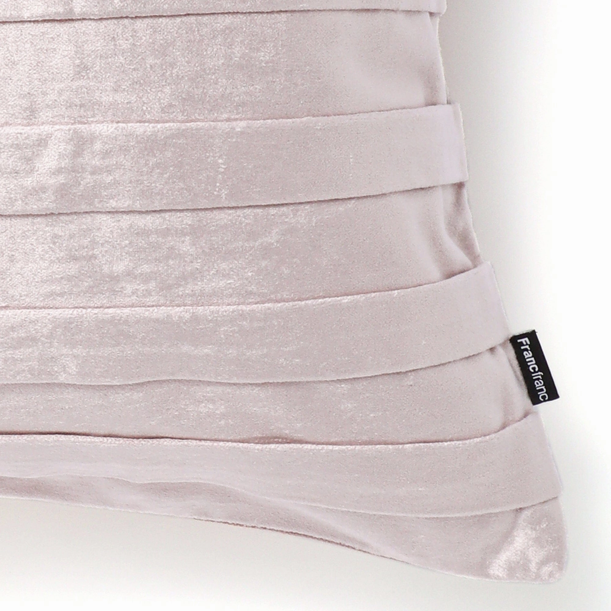Velvet Pleats Cushion Cover 450 X 450 Pink