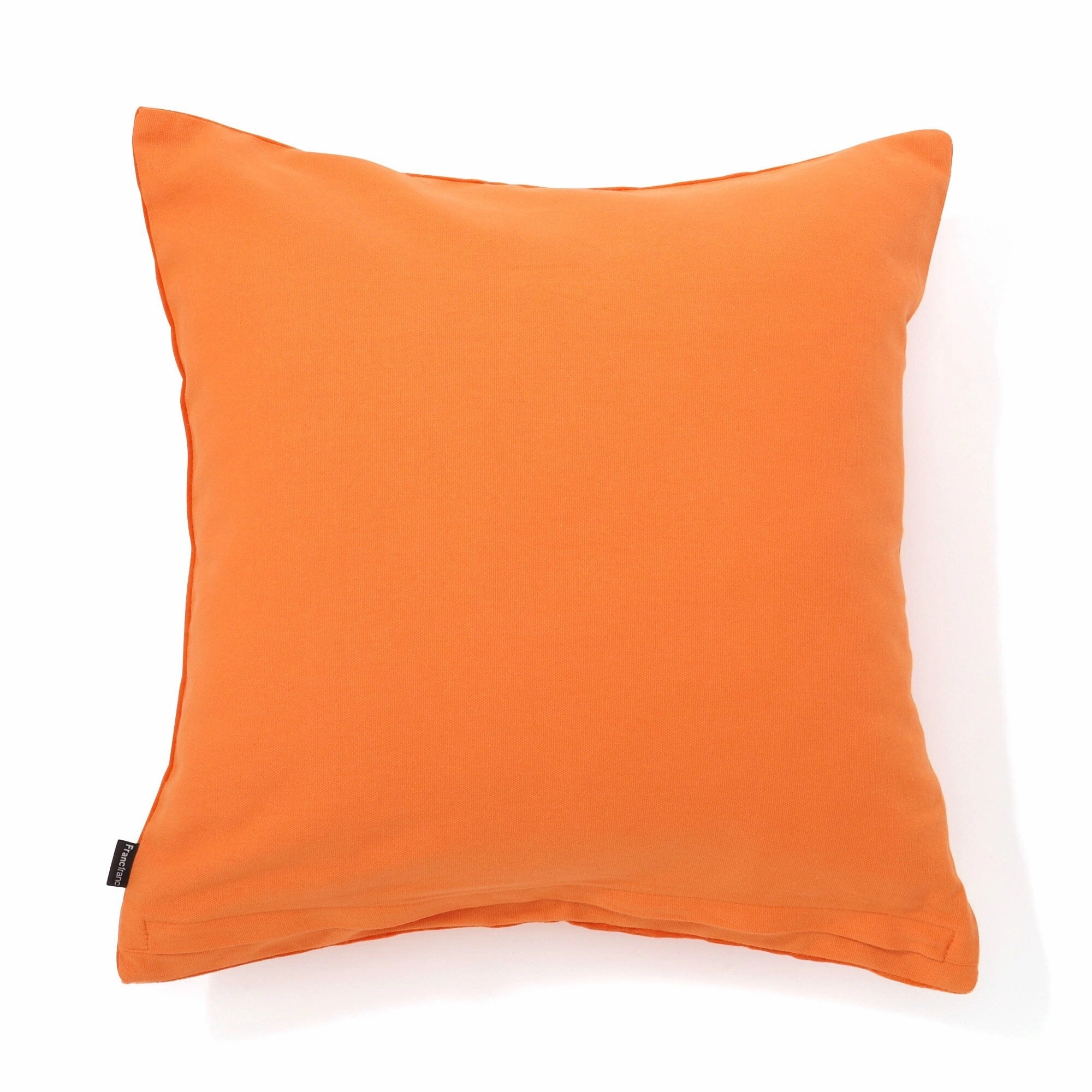 Velvet Pompom Cushion Cover 450 X 450 Orange
