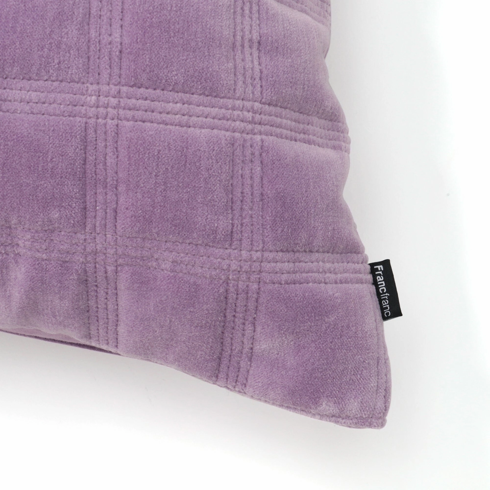 Velvet Quilt Cushion Cover 450 X 450 Purple