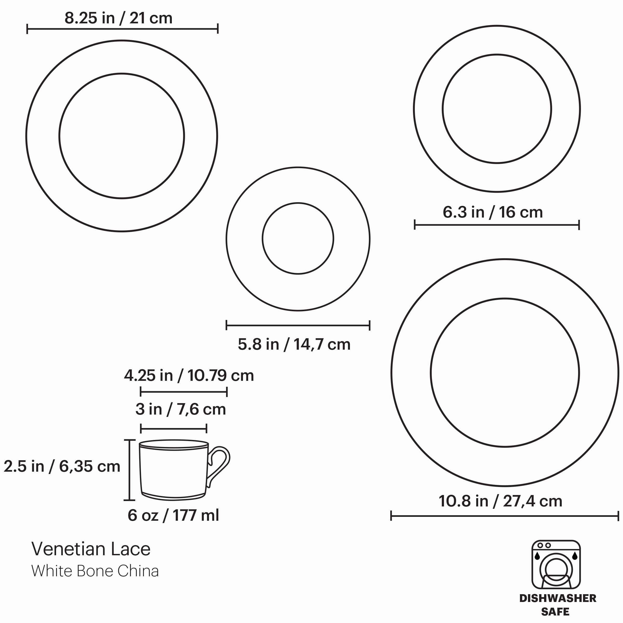 Venetian Lace 5-Piece Place Setting