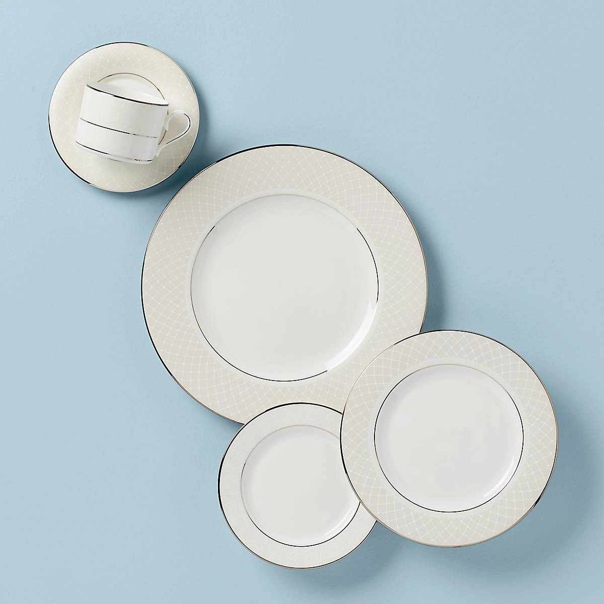 Venetian Lace 5-Piece Place Settingmodern kitchen decor ,kitchen dinner set ,dinnerware 