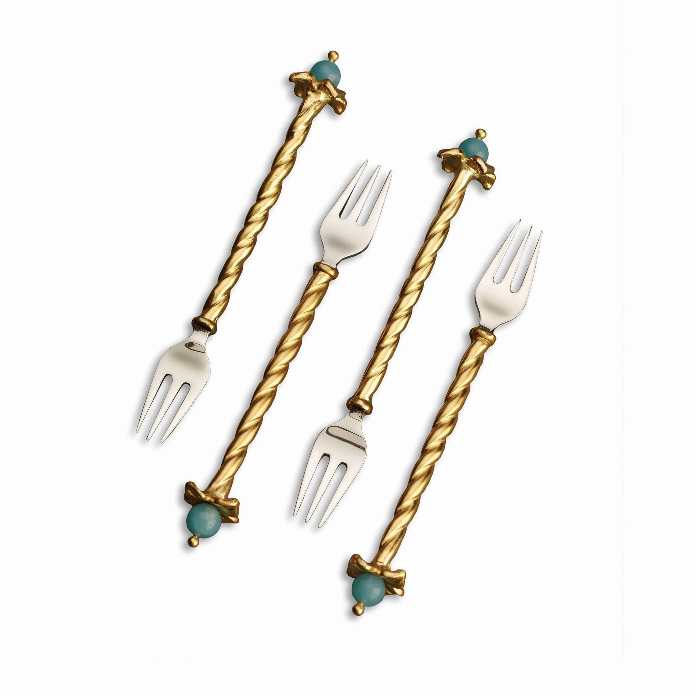 Venise Cocktail Forks (Set of 4)nordic style desktop ornaments