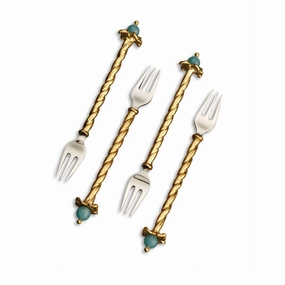 Venise Cocktail Forks (Set of 4)nordic style desktop ornaments
