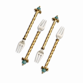 Venise Cocktail Forks (Set of 4)glass cups ,personalized mugs 