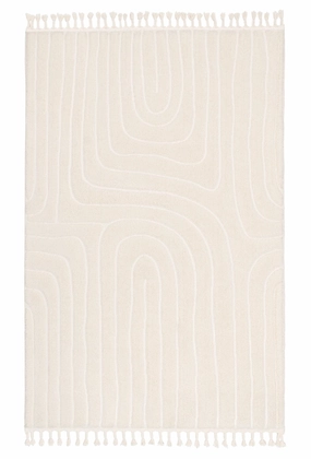 Venus Ivory Abstract Rugmodern color block patchwork rug