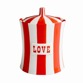 Vice Love Canisterglass jar ,jar with lid 