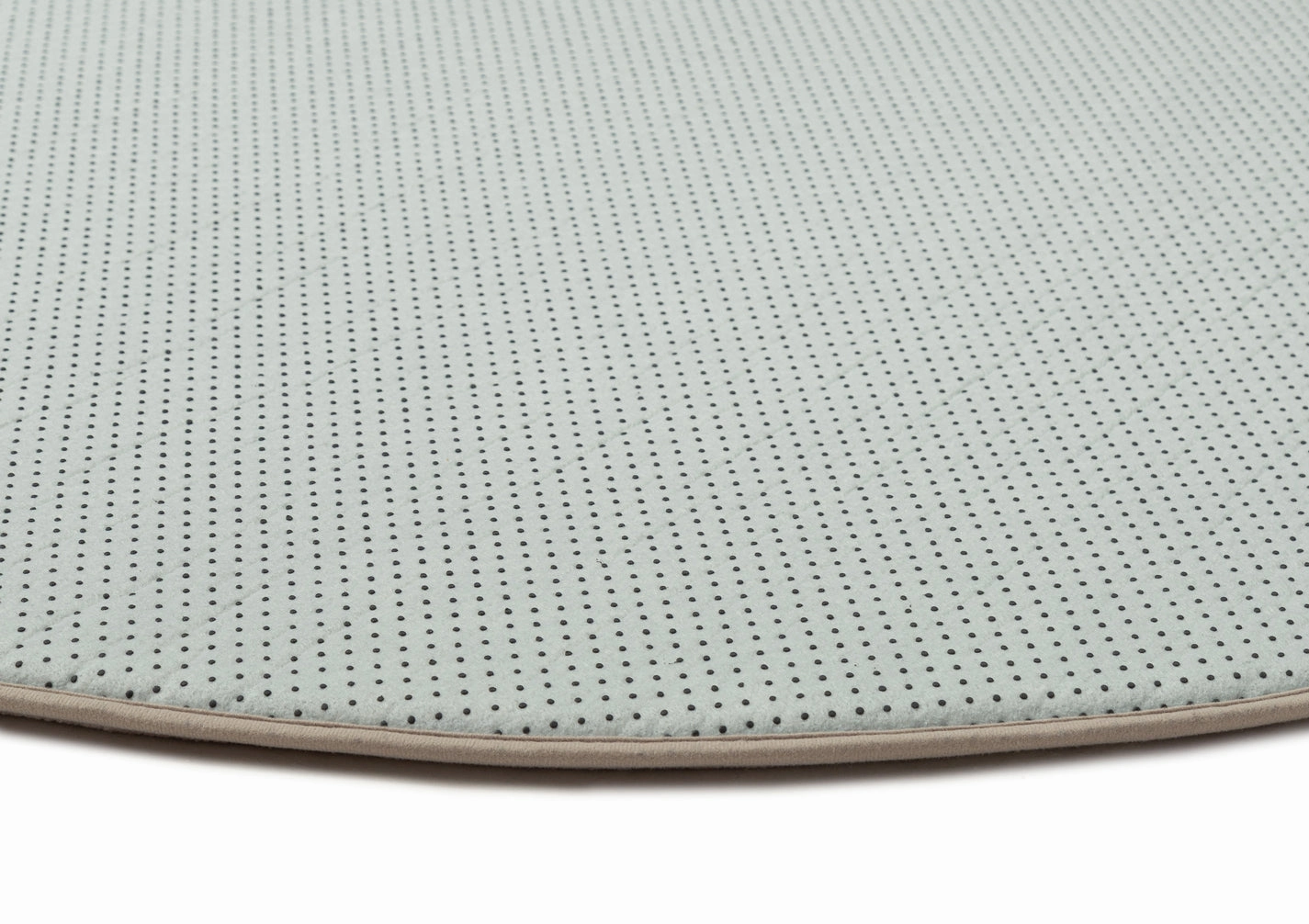 Viki Grey Beige Leaves Rollie Pollie Round Playmat