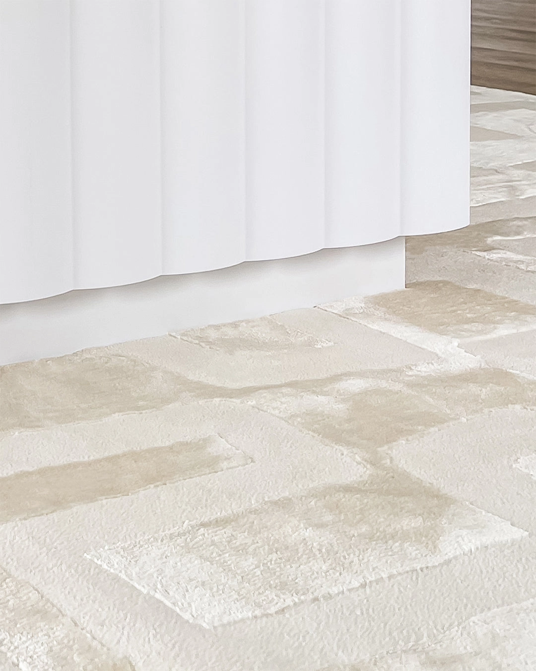 Villosa Textured Neutral Washable Rug