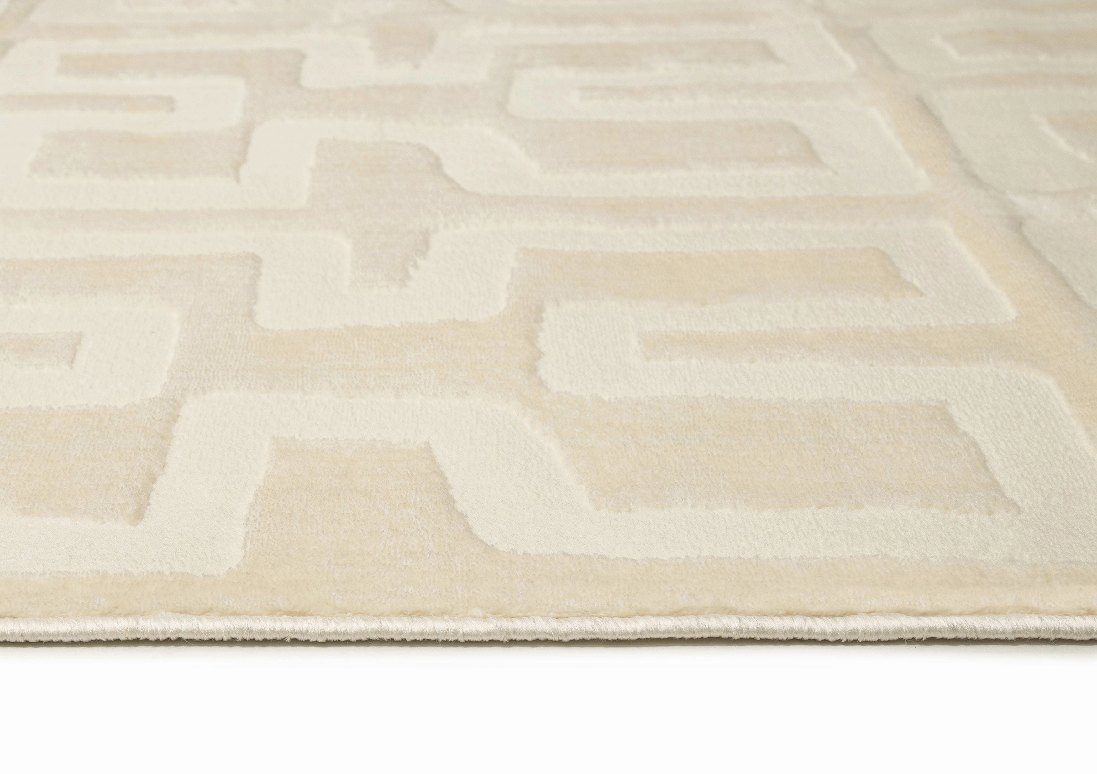 Villosa Textured Neutral Washable Rug