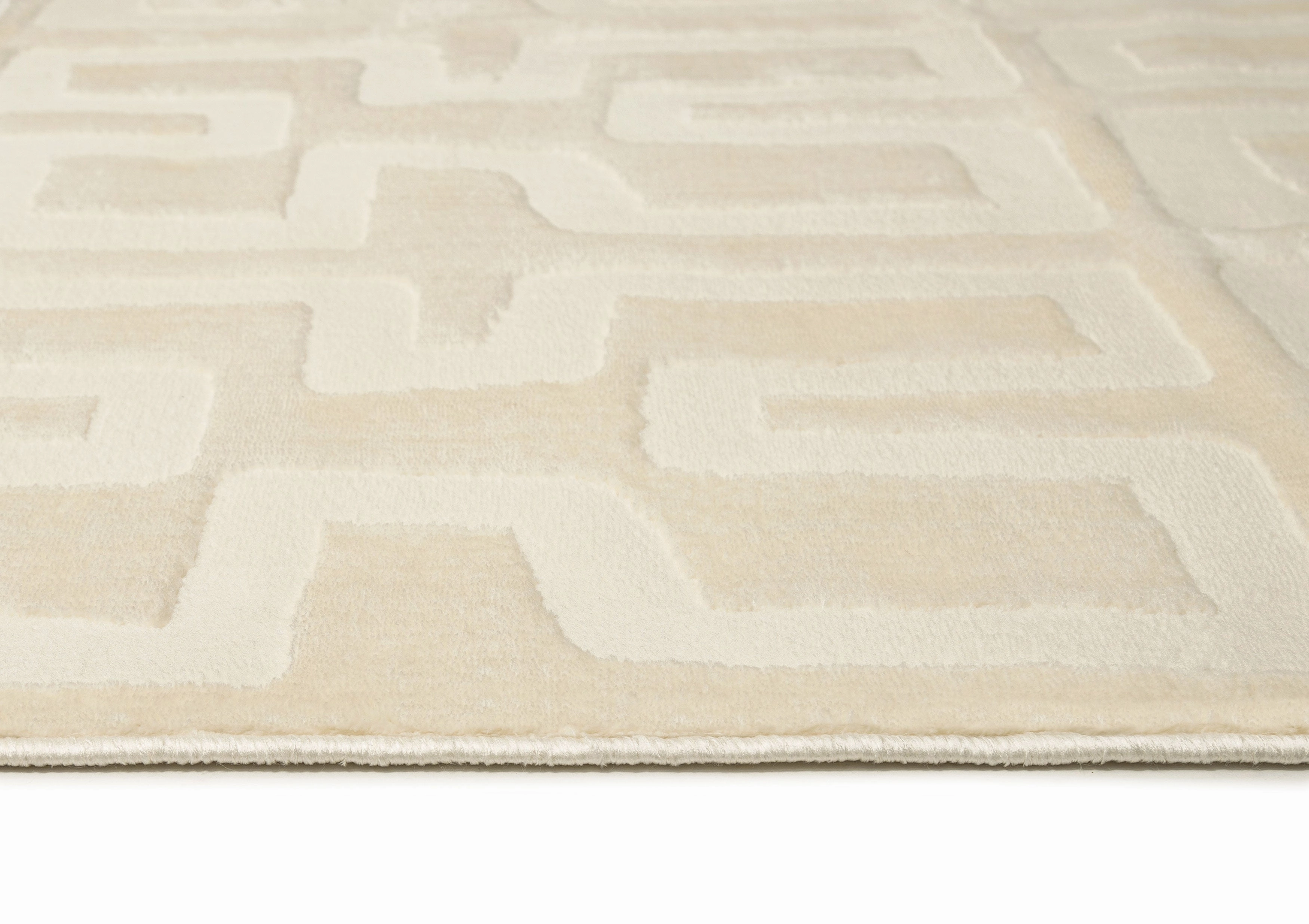 Villosa Textured Neutral Washable Rug