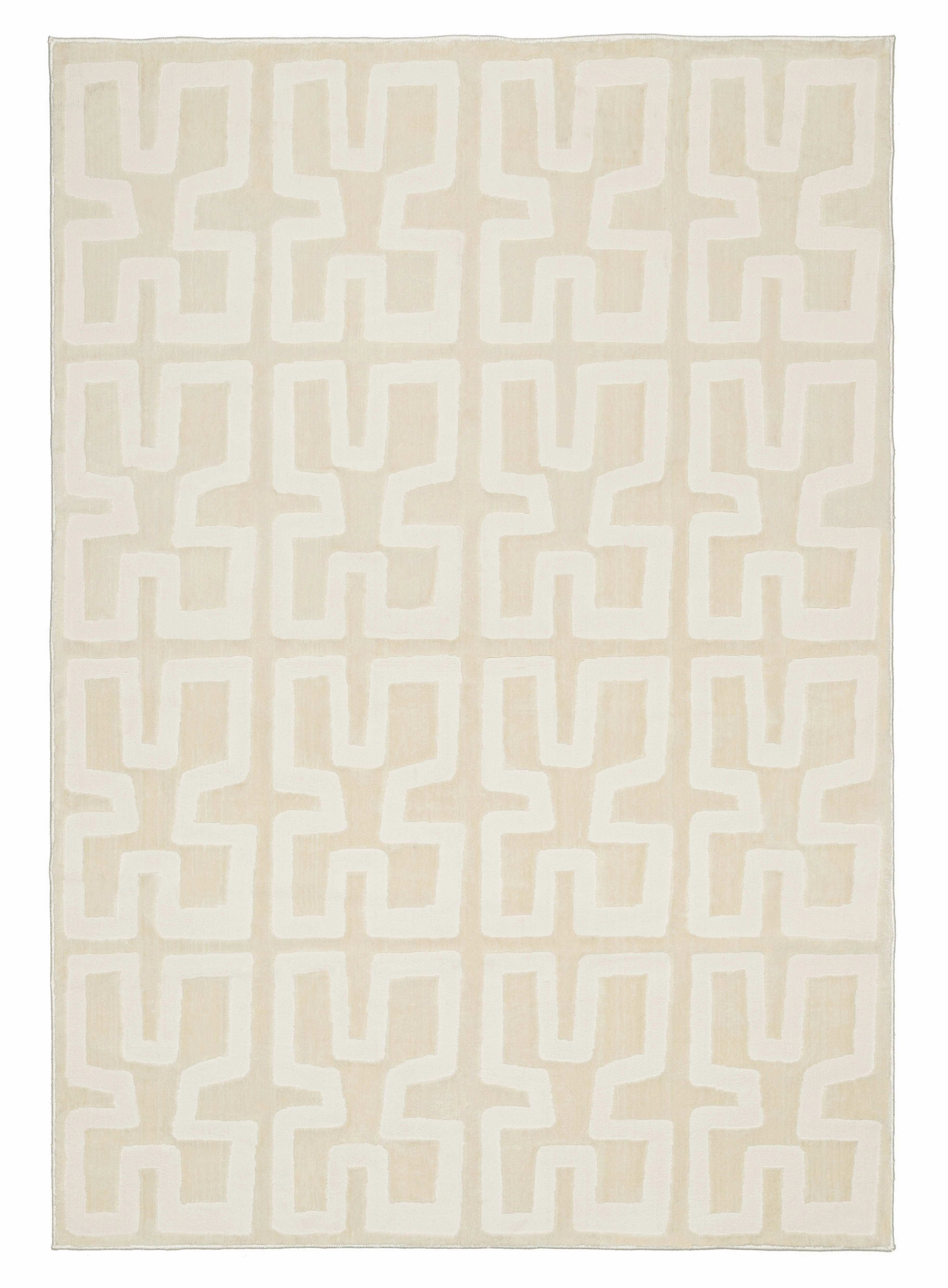 Villosa Textured Neutral Washable Rugmodern color block patchwork rug