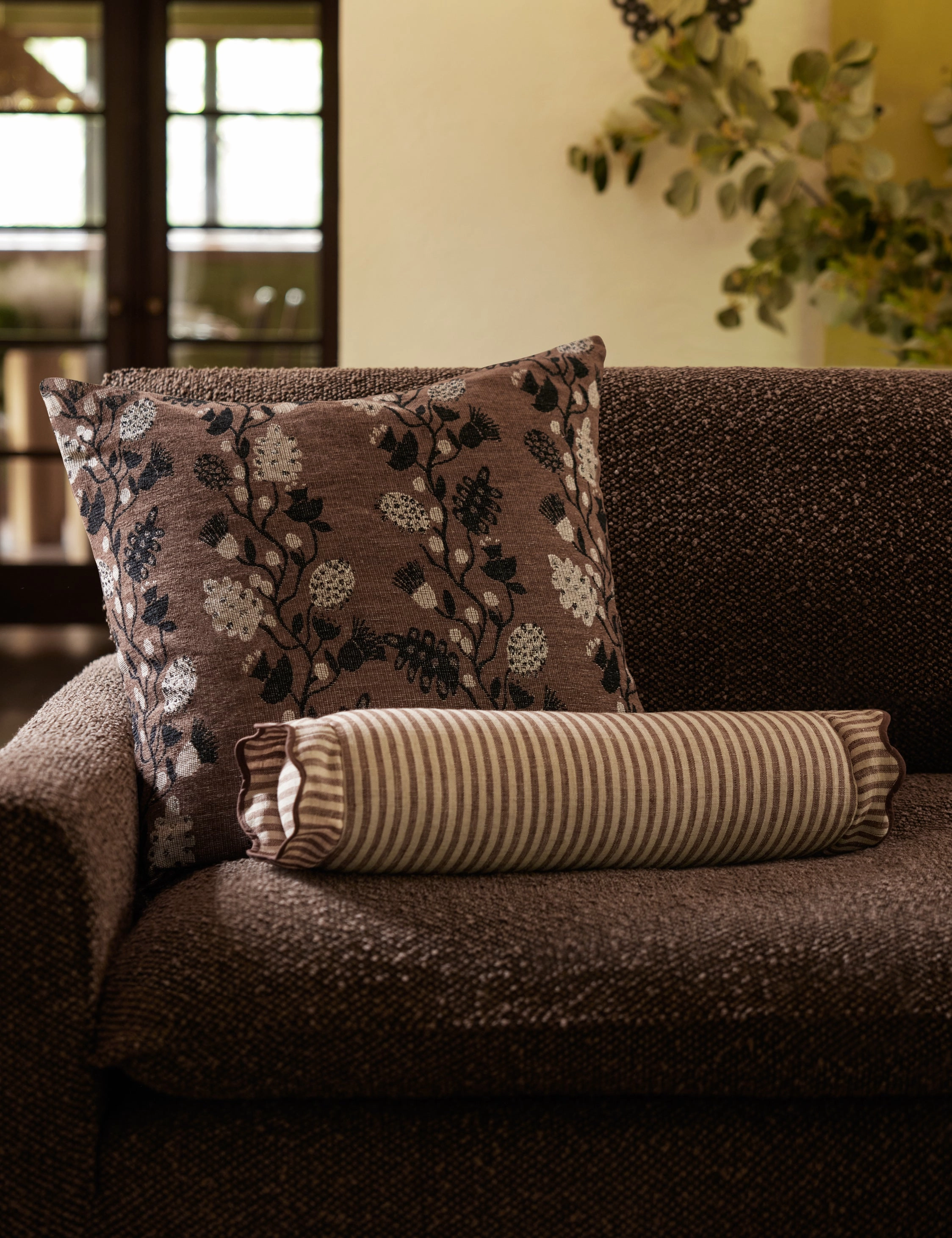 Vini Botanical Jacquard Pillow by Sarah Sherman Samuel