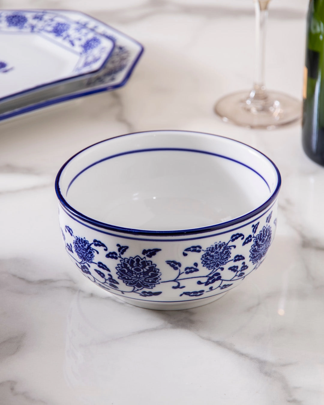 Vintage Blue & White Bowl - Small