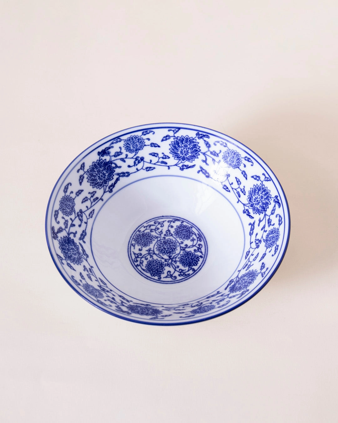 Vintage Blue & White Serving Bowl - Small