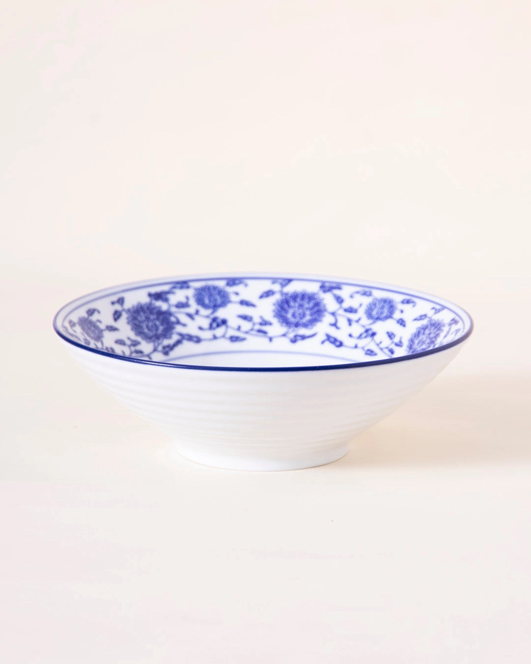 Vintage Blue & White Serving Bowl - Small