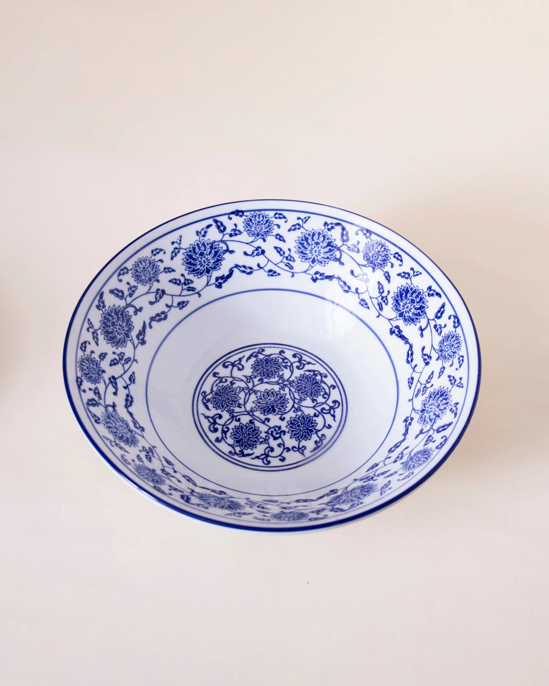 Vintage Blue & White Serving Bowl - Small