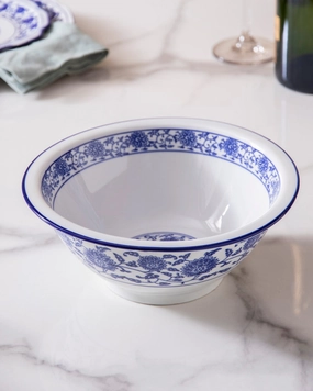 Vintage Blue & White Serving Bowlmodern kitchen decor ,kitchen dinner set ,dinnerware 