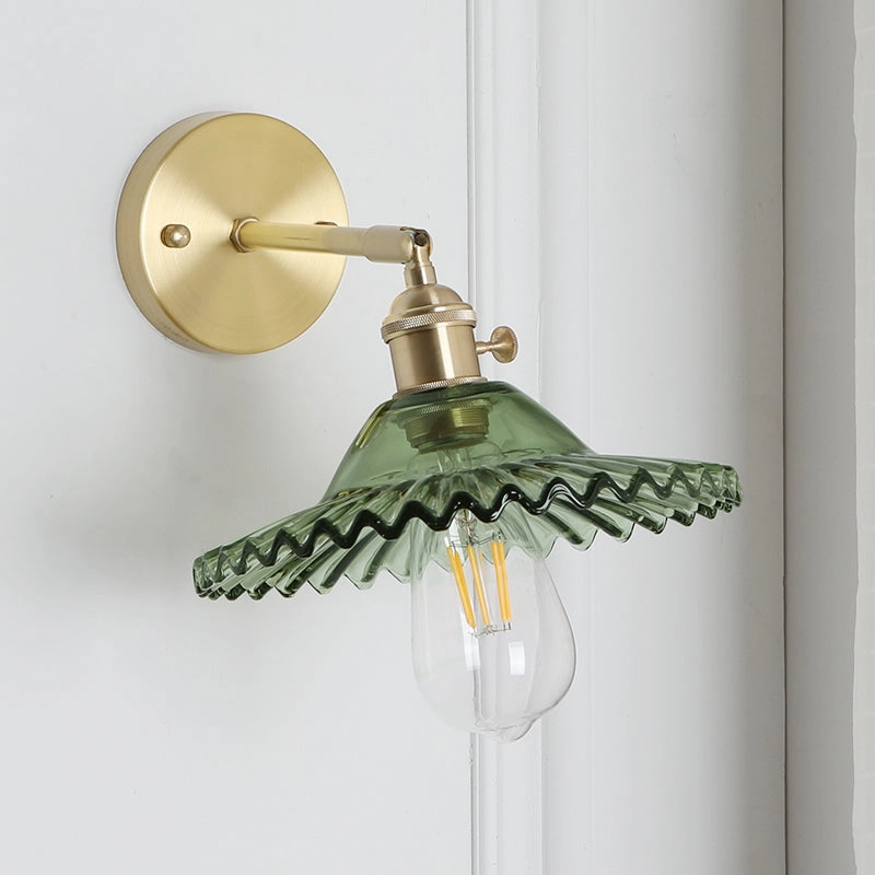 Vintage Glass and Brass Wall Lighttable lamp,smart table lamp