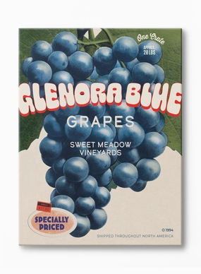 Vintage Glenora Grapes, Canvasindoor decorative canvas print