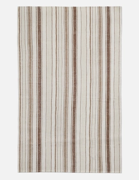Vintage Kilim Flatweave Wool Rug No. 42, 7'1" x 12'6"modern color block patchwork rug