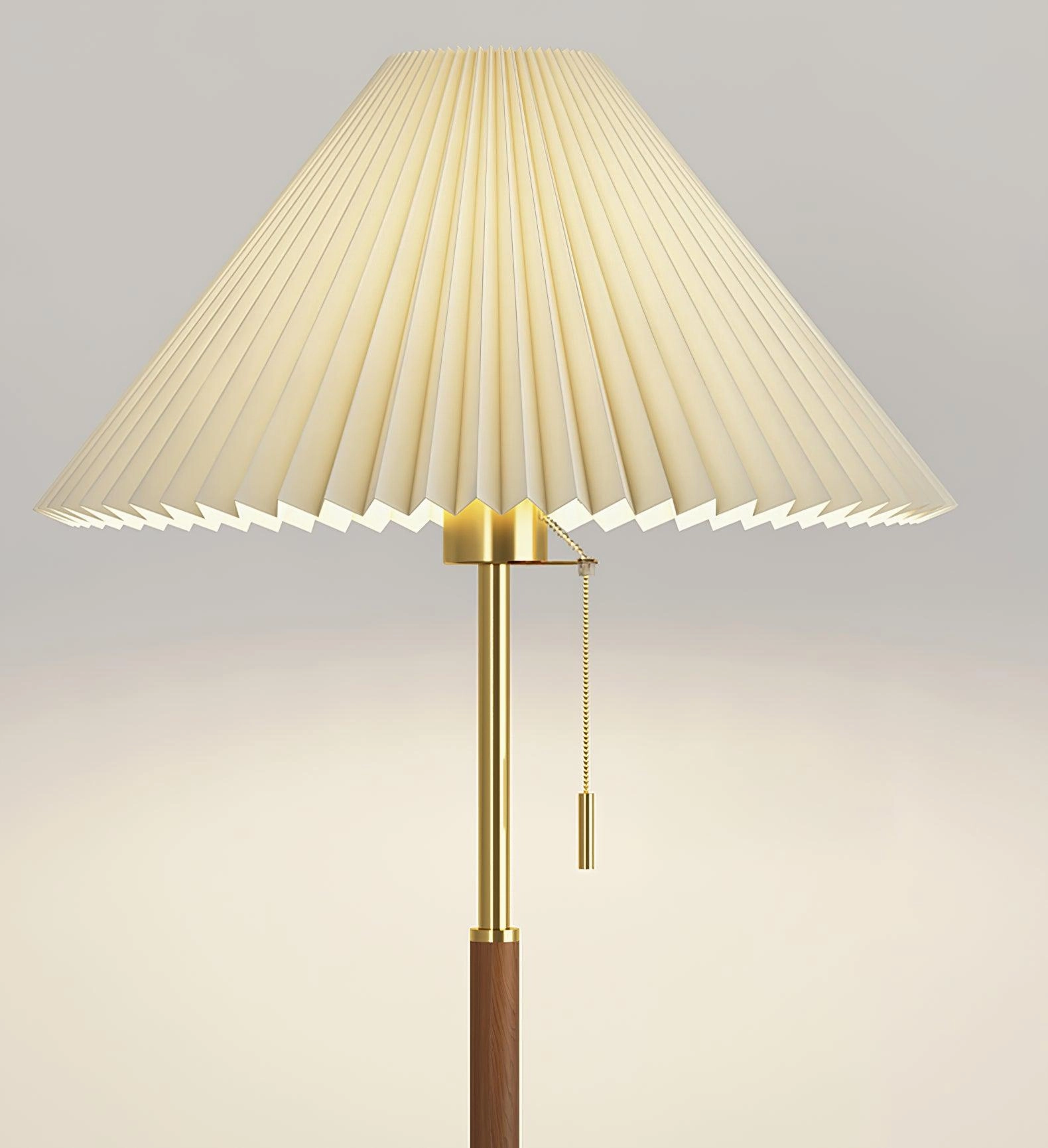 Vintage Pleated Floor Lamp