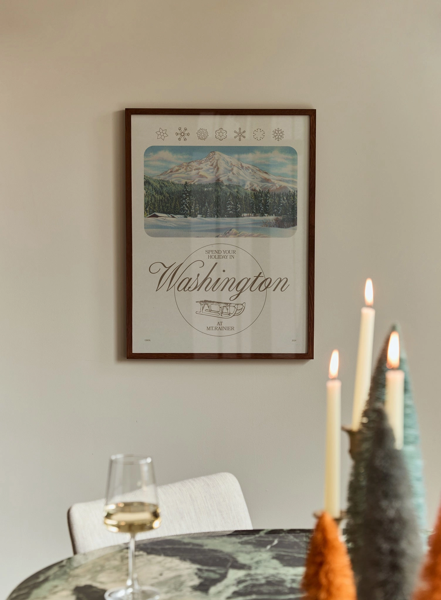 Vintage Ski Washington, Poster