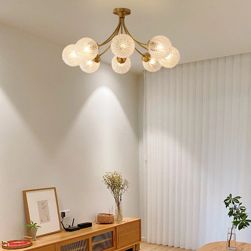 Vintage Style Glass Globes Chandelier