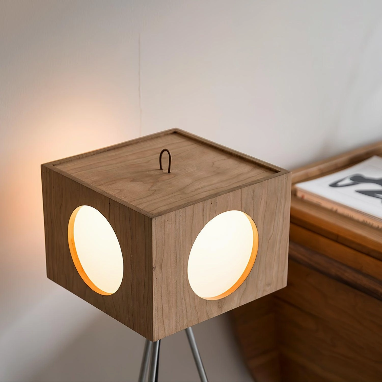 Vintage Tripod Camera Floor Lamp