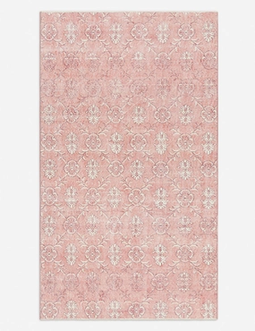 Vintage Turkish Hand-Knotted Wool Rug No. 431, 3'10" x 6'9"modern color block patchwork rug