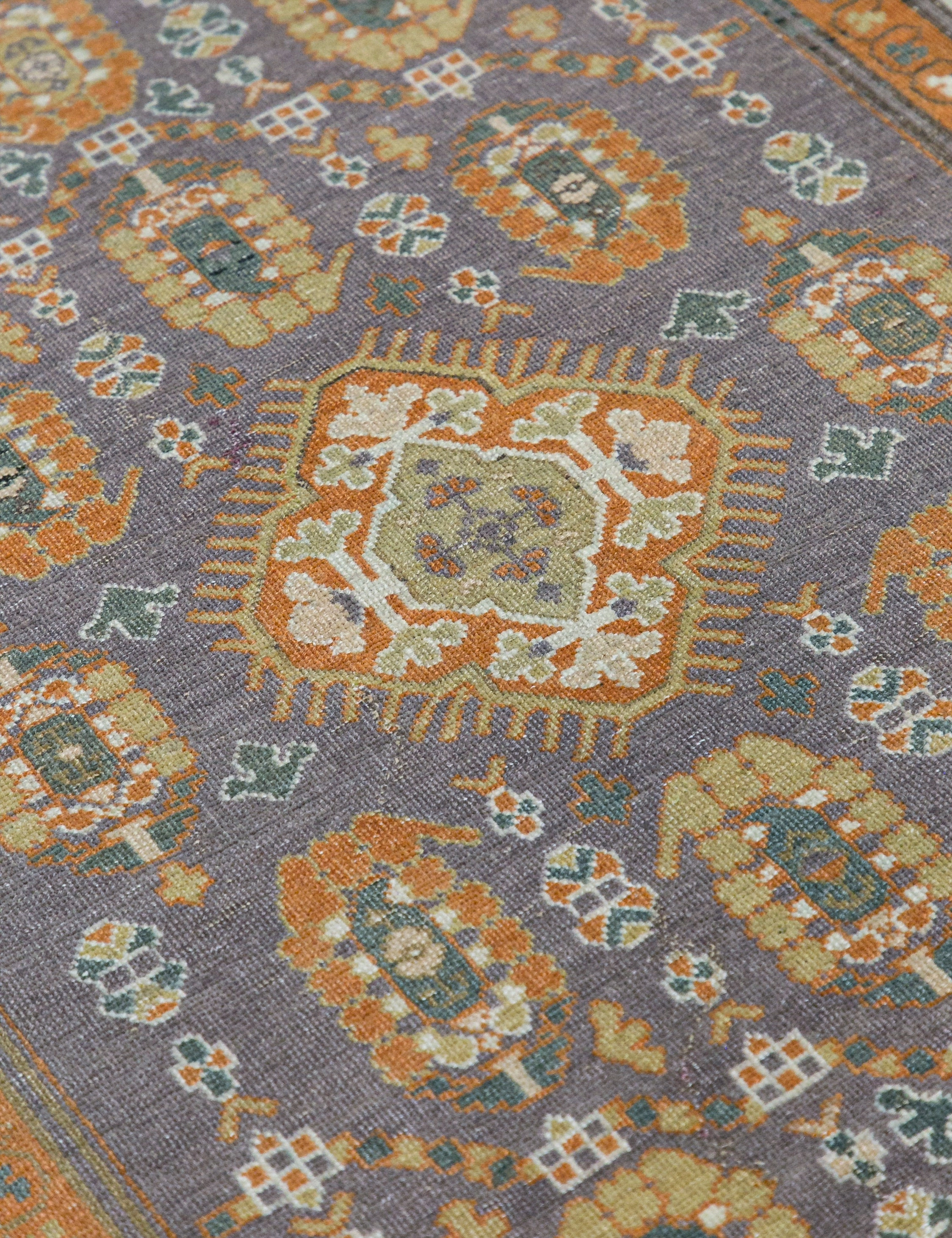 Vintage Turkish Hand-Knotted Wool Rug No. 461, 3'4" x 4'7"
