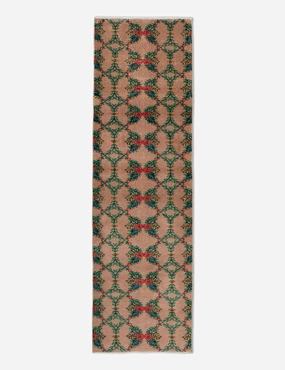 Vintage Turkish Hand-Knotted Wool Runner Rug No. 238, 2'5" x 8'8"modern color block patchwork rug