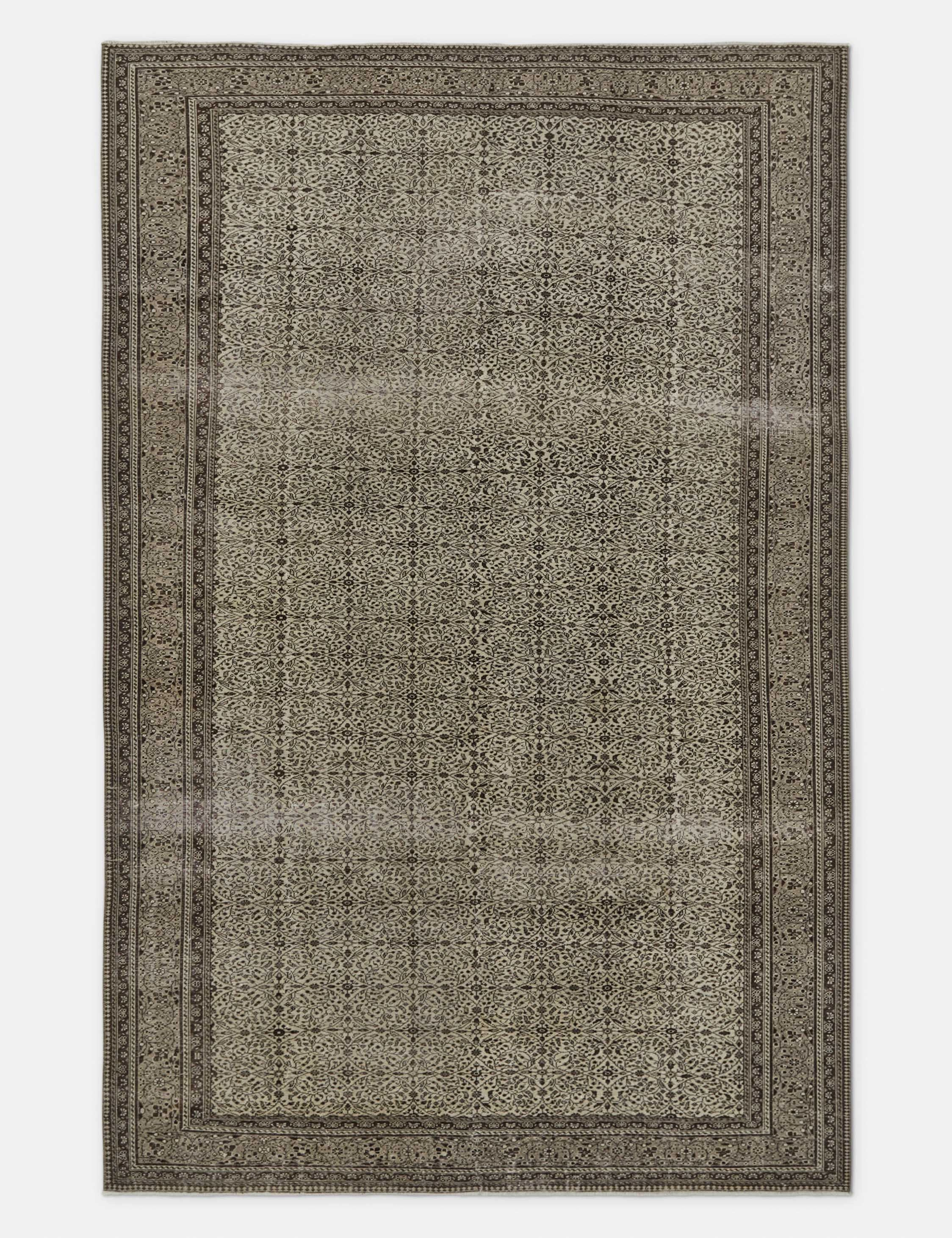 Vintage Turkish Rug No. 208, 7'9" x 12'3"modern color block patchwork rug