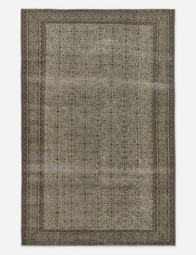 Vintage Turkish Rug No. 208, 7'9" x 12'3"modern color block patchwork rug