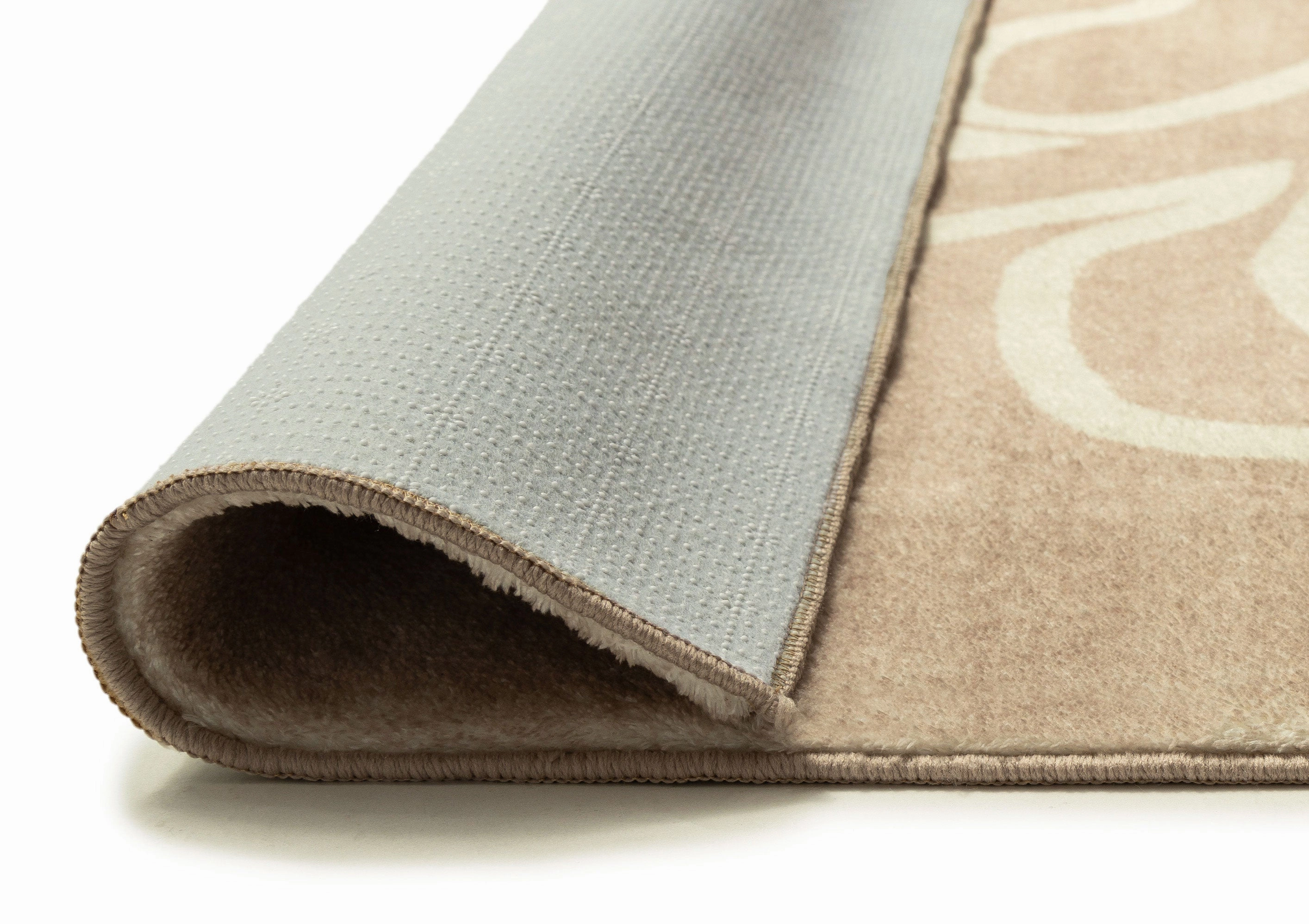 Virra Beige Hand Drawn Washable Rug